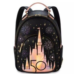 Loungefly Disney Parks Walt Disney World 50th Anniversary Grand Finale Mini Back